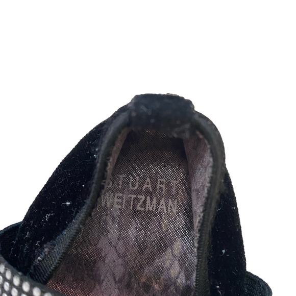 Infant shoes by Stuart Weitzman size 3 black velvet - Picture 3 of 4